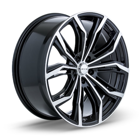 Rtx Alloy Wheel, Black Widow 17x7.5 5x114.3 ET42 CB73.1 Black Machined 081925